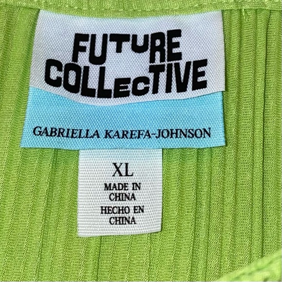 Lime Green Women's Crop Top - Picture 11 of 11